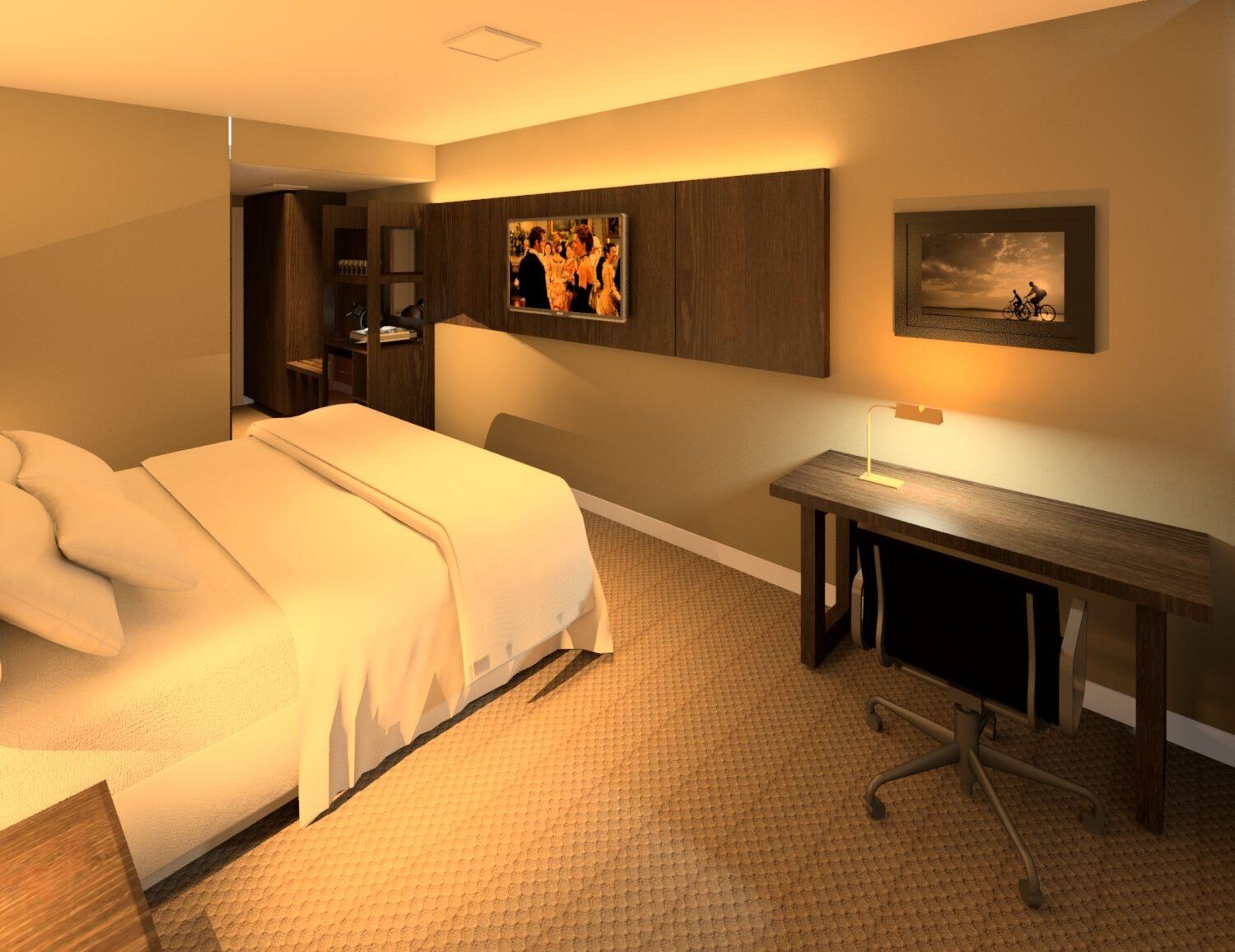 Transamerica Collection Goiânia Dış mekan fotoğraf A bedroom designed with the help of a computer.